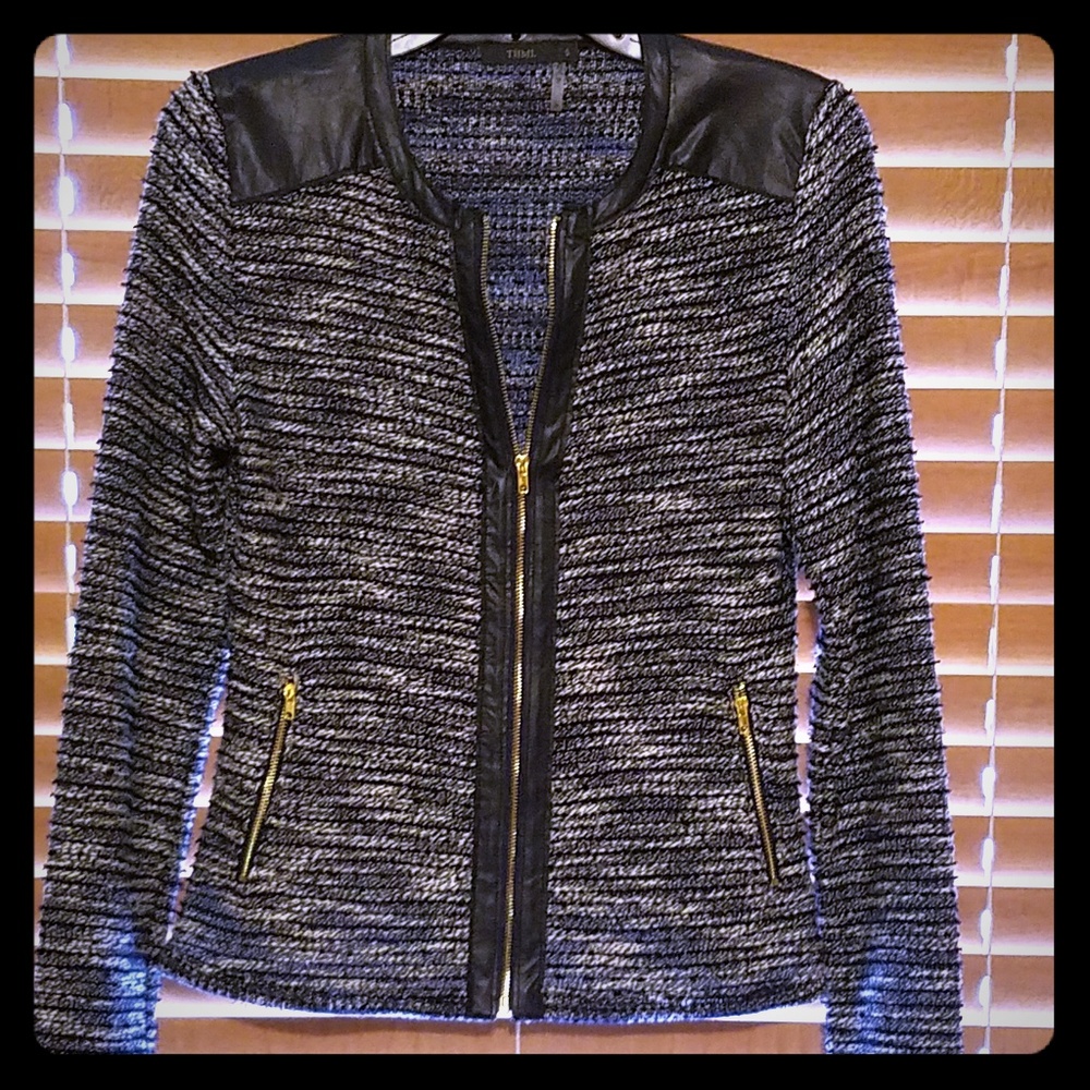 Navy and white jacket